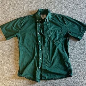 Forest Green Casual Button-Down Shirt